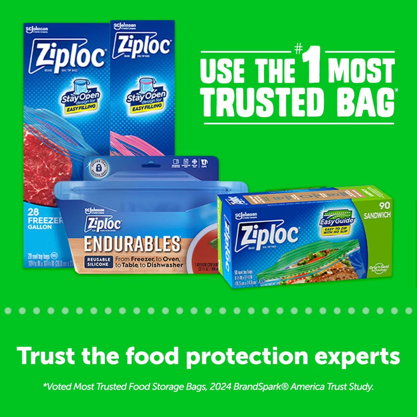 Ziploc Sandwich Bags, 580 ct.