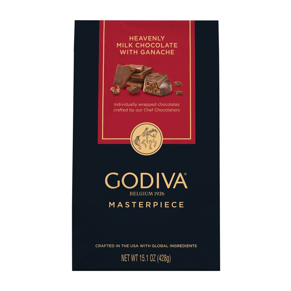 Godiva Masterpiece Ganache Milk Chocolate, 15.1 oz.