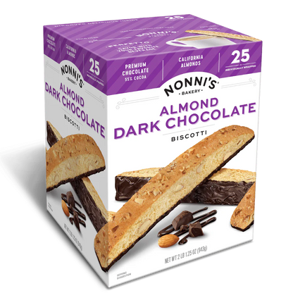 Nonni's Biscotti Almond & Dark Chocolate, 1.33 oz, 25 ct.