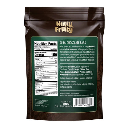 Nutty Fruity Dubai Chocolate Bars, 16oz