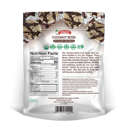 Jennies Organic Coconut Cacao Bites, 24 oz.