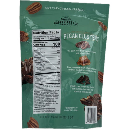 Copper Kettle Candy Company Milk Chocolate Pecan Clusters, 21 oz.