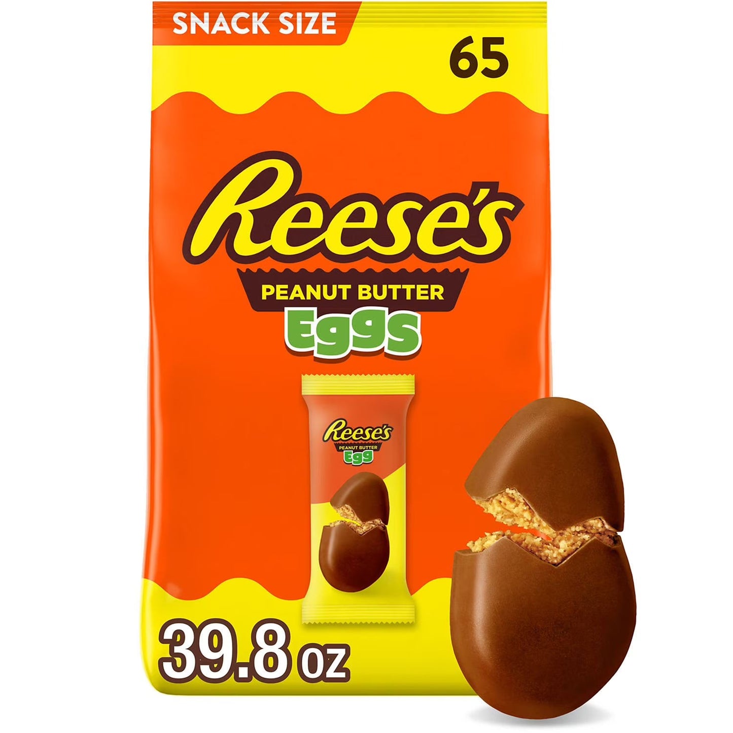 Reese's Milk Chocolate Peanut Butter Easter Eggs, 65 ct.