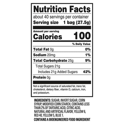 Sour Patch Kids Snack Size Bags, 0.97oz, 40 ct.