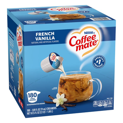 Coffee Mate French Vanilla Creamer Singles, 180 ct.