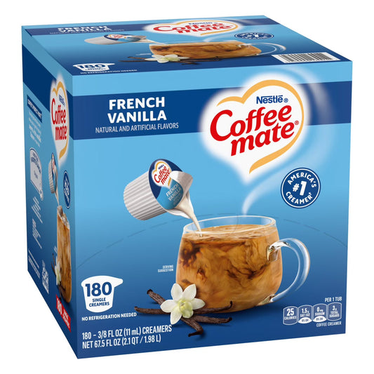 Coffee Mate French Vanilla Creamer Singles, 180 ct.