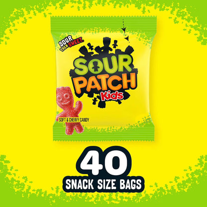 Sour Patch Kids Snack Size Bags, 0.97oz, 40 ct.