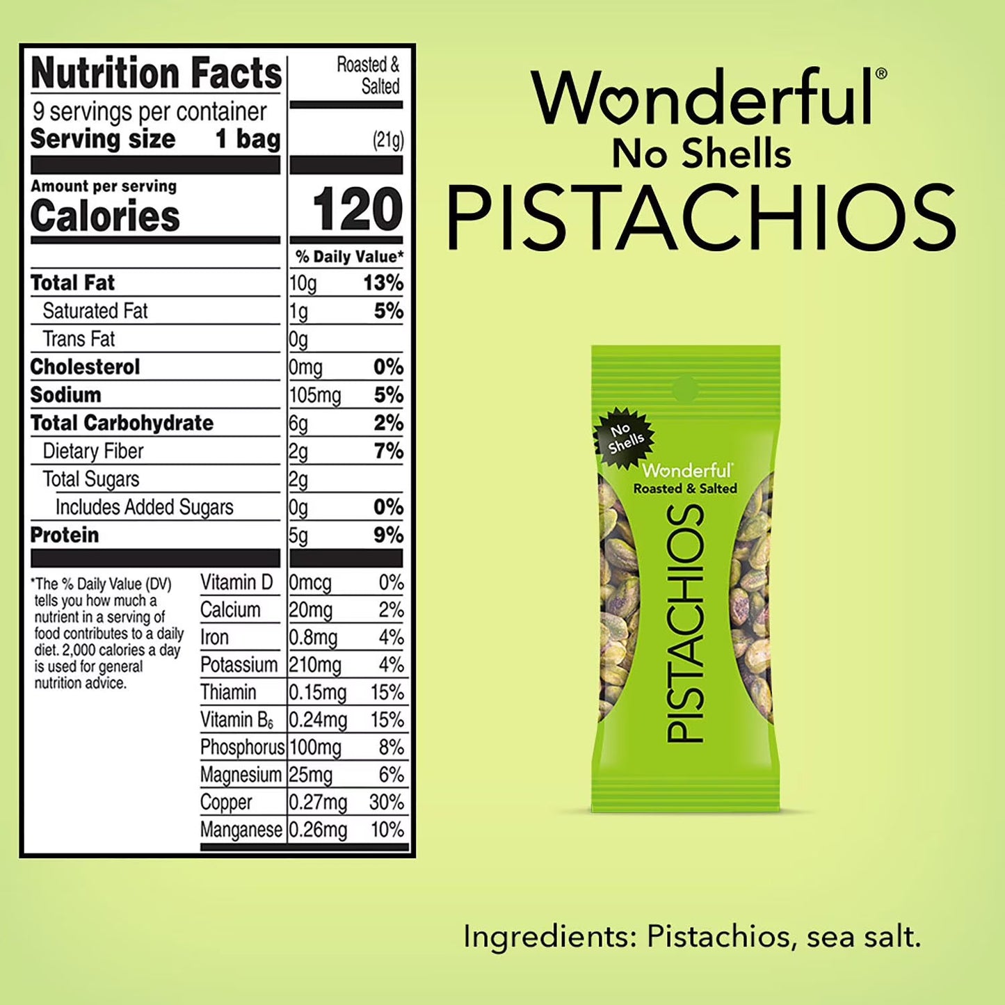 Wonderful Pistachios Variety Pack, 0.75 oz, 21 ct.