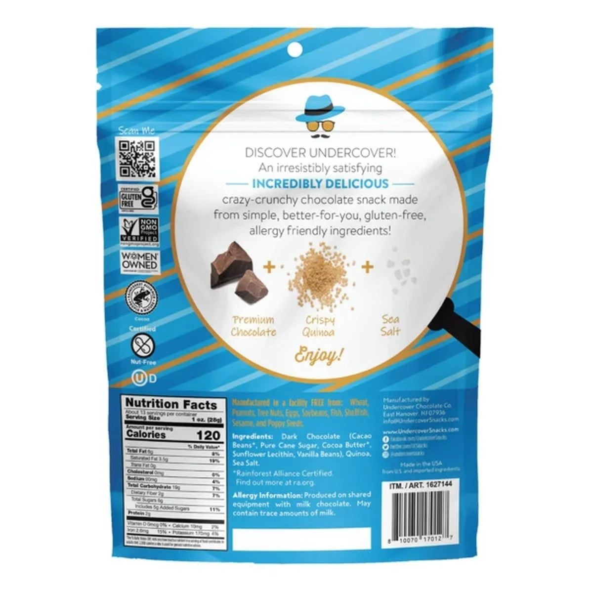 Undercover Dark Chocolate Quinoa Crisps, 15.3 oz.