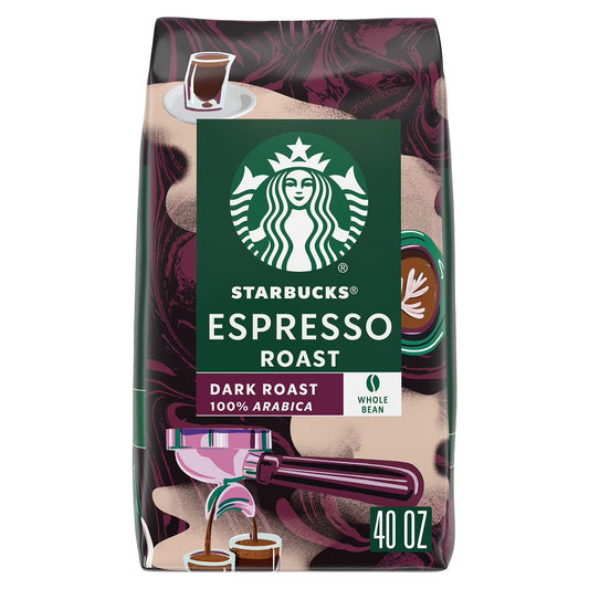 Starbucks Whole Bean Espresso Roast, 40 oz.