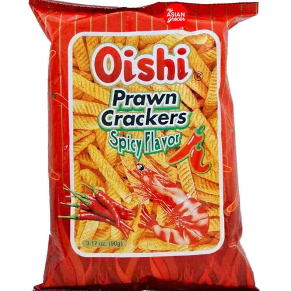Oishi Prawn Crackers Spicy, 60g