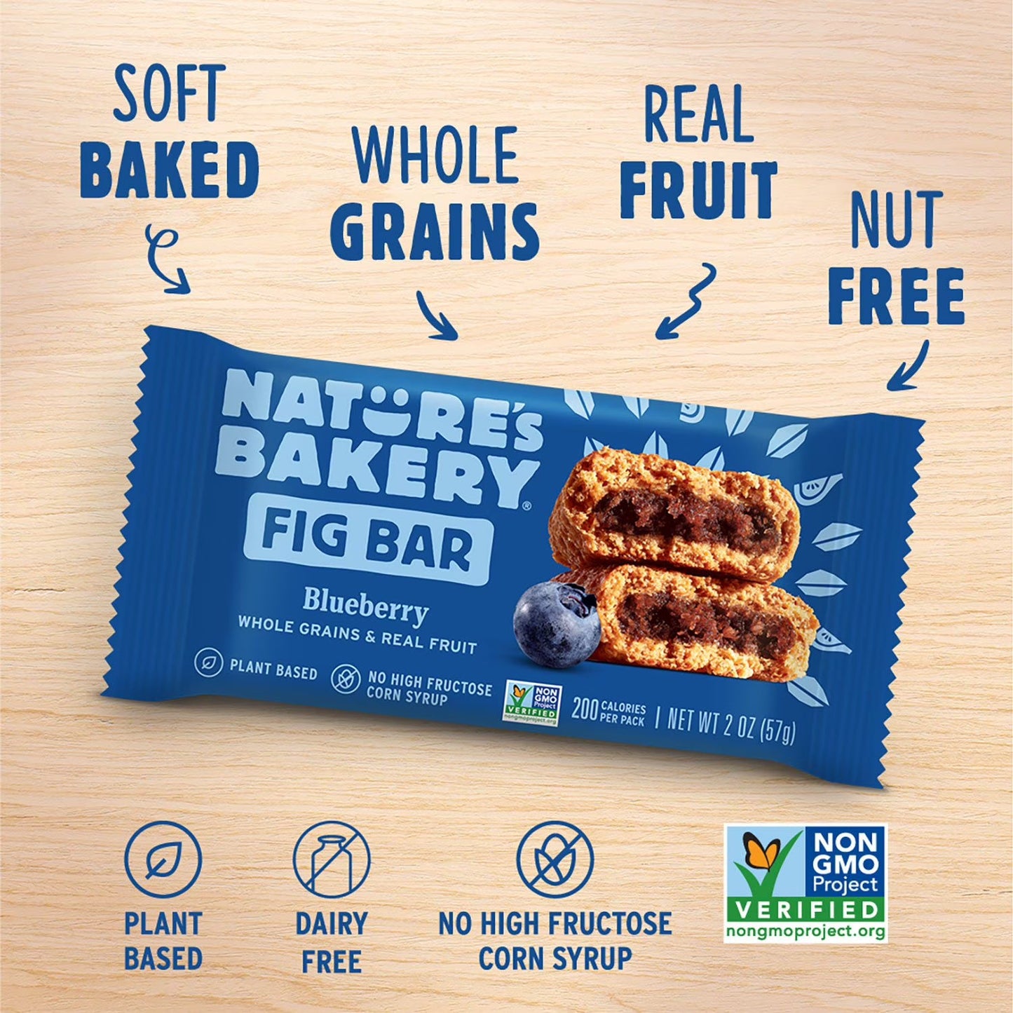 Nature's Bakery Fig Bar Variety Pack Blueberry and Raspberry, 2 oz, 32 ct.