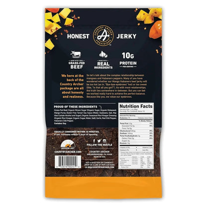 Country Archer Beef Jerky Mango Habanero, 16oz