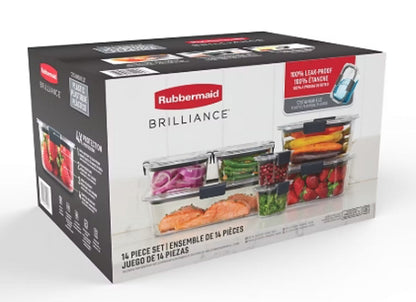 Rubbermaid Brilliance 14 Piece Set