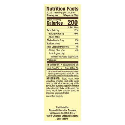 Ghirardelli Peppermint Bark Chocolate Squares, 16.07oz