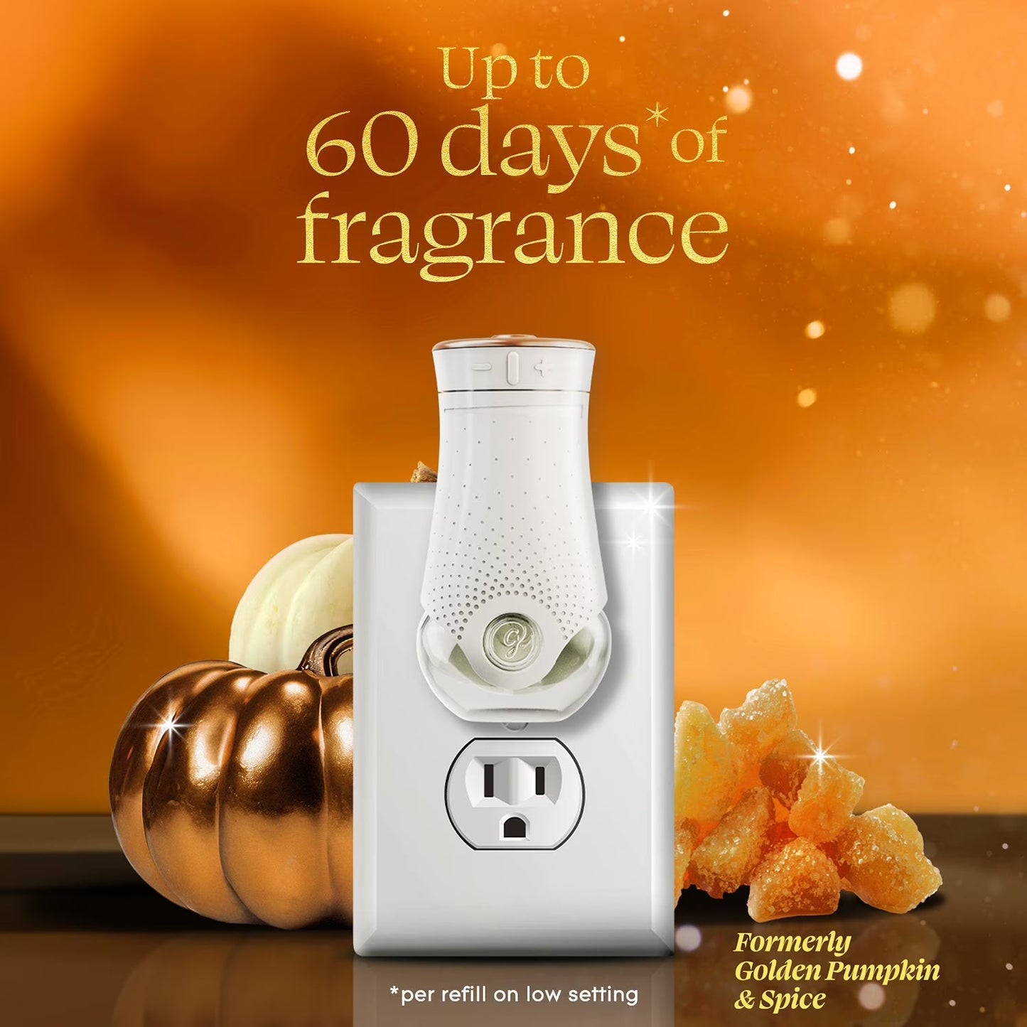 Glade Scented Plug-Ins, Pumpkin & Ginger, 2 Warmers + 6 Refills