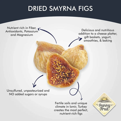 Sunny Fruit Organic Sun-Dried Figs, 40oz
