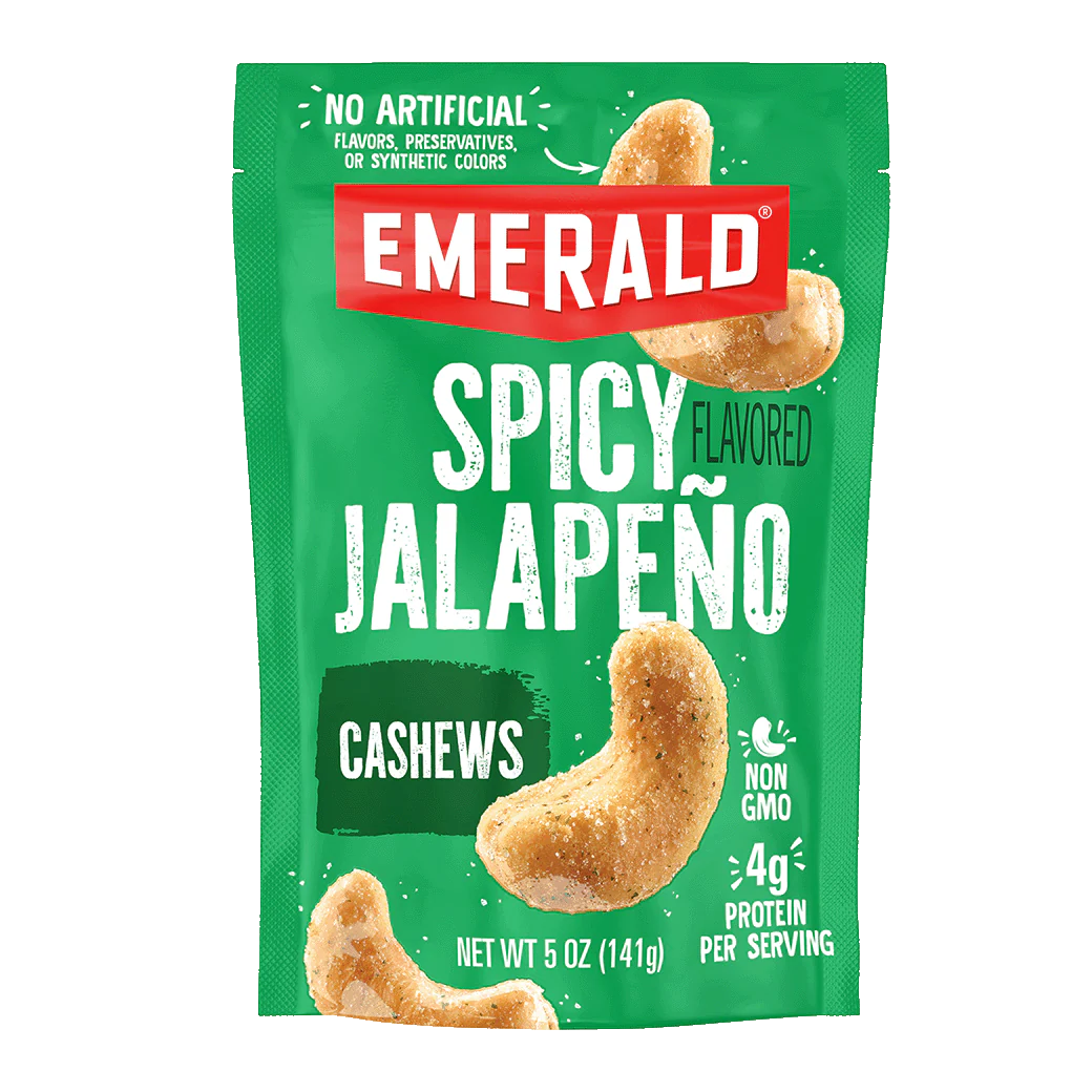 Emerald Spicy Jalapeño Flavored Cashews,  5 oz.