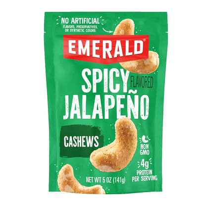 Emerald Spicy Jalapeño Flavored Cashews,  5 oz.