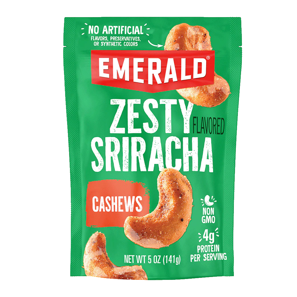 Emerald Sriracha Cashews, 5 oz.