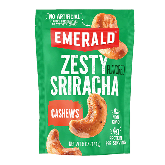 Emerald Sriracha Cashews, 5 oz.