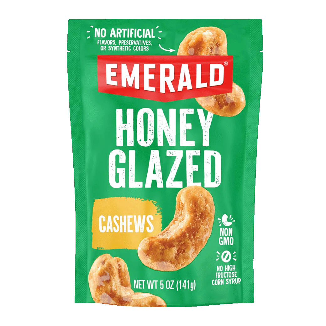 Emerald Honey Glazed Cashews, 5 oz.