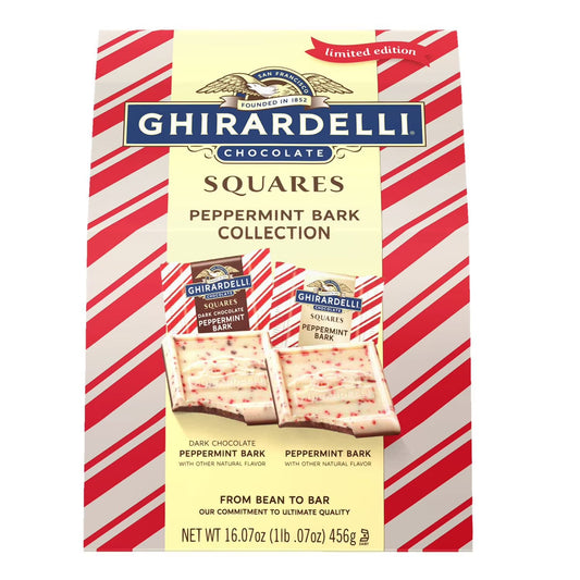 Ghirardelli Peppermint Bark Chocolate Squares, 16.07oz