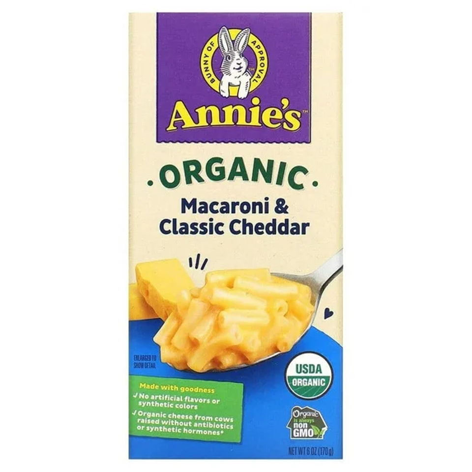 Annie's Organic Mac and Cheese Classic Cheddar, 6 oz.
