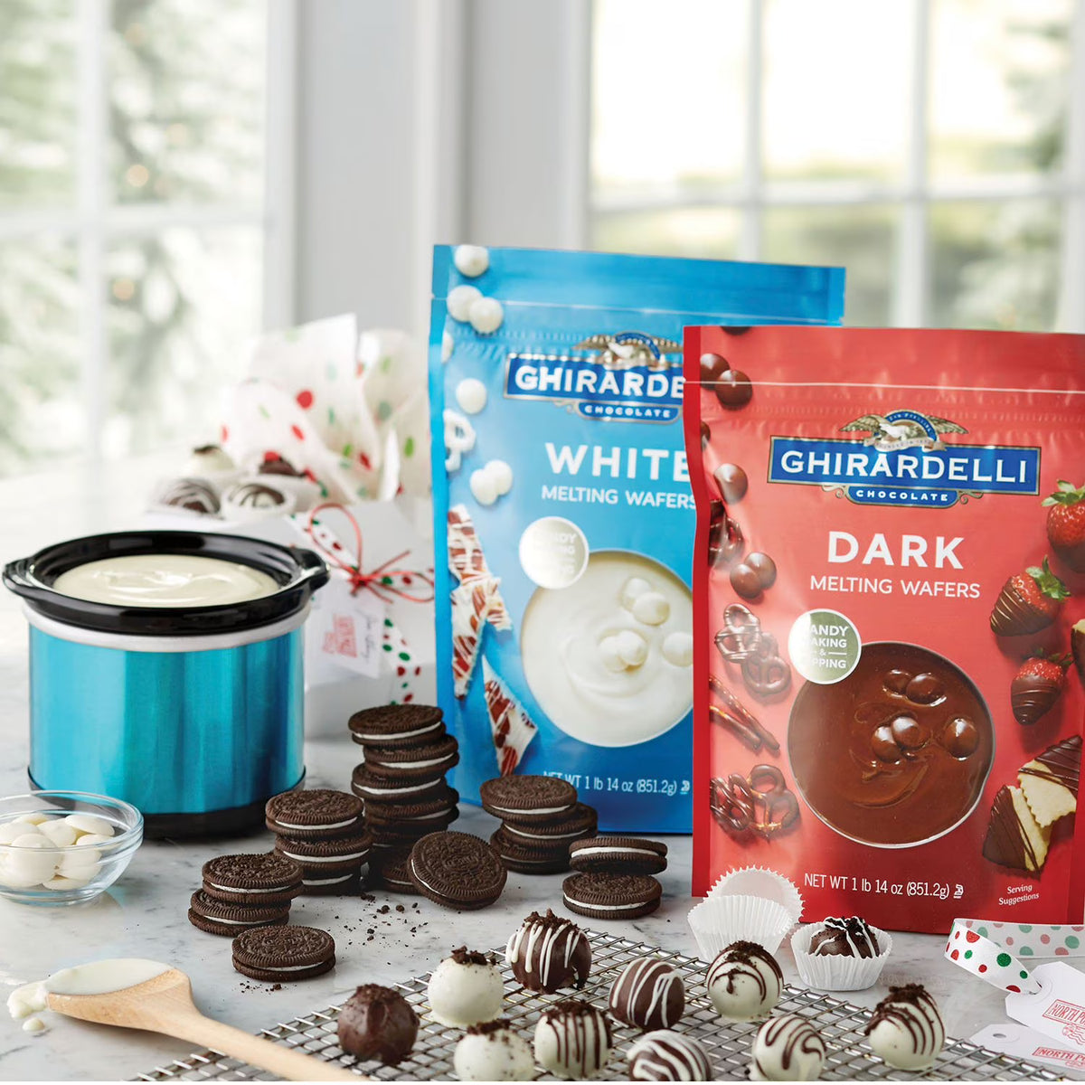 Ghirardelli White Chocolate Flavored Melting Wafers, 30 oz.