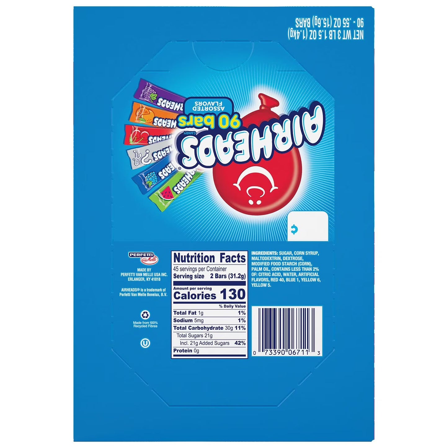 AirHeads Assorted Flavors, 90 ct.