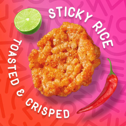 Wowza Crunchy Rice Crisps Fuego Lime, 9.2 oz.
