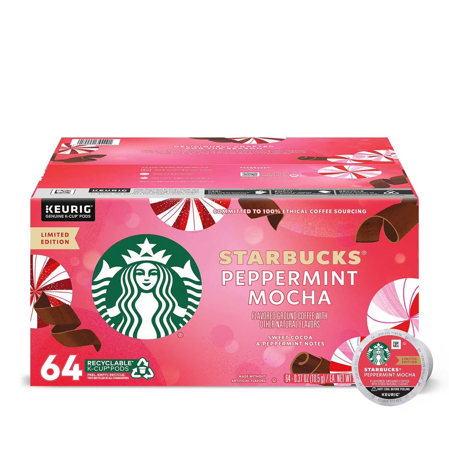 Starbucks Peppermint Mocha K-Cups, 64 ct.