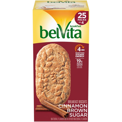 BelVita Cinnamon Brown Sugar Breakfast Biscuits, 25 ct.