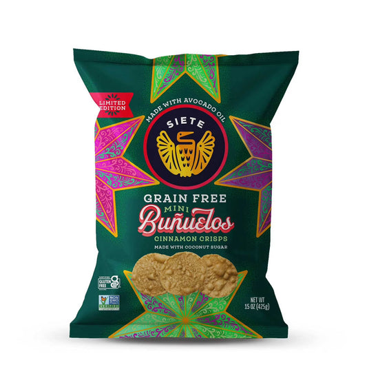 Siete Grain Free Bunuelos Cinnamon Crisps, 15 oz