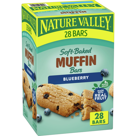 Nature Valley Blueberry Soft Baked Muffin Bars, 28 ct.
