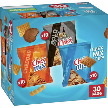 Chex Mix Variety Pack, 30ct