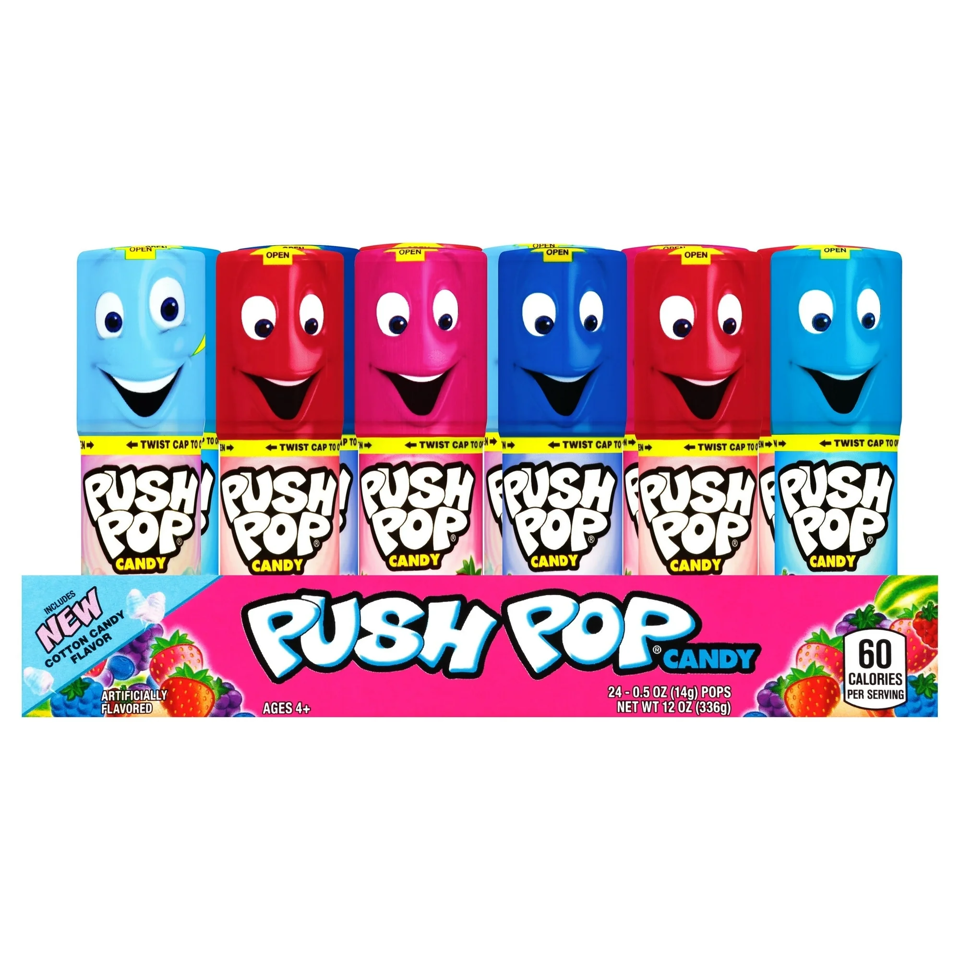 Push Pop Assorted Flavors, 24 Count