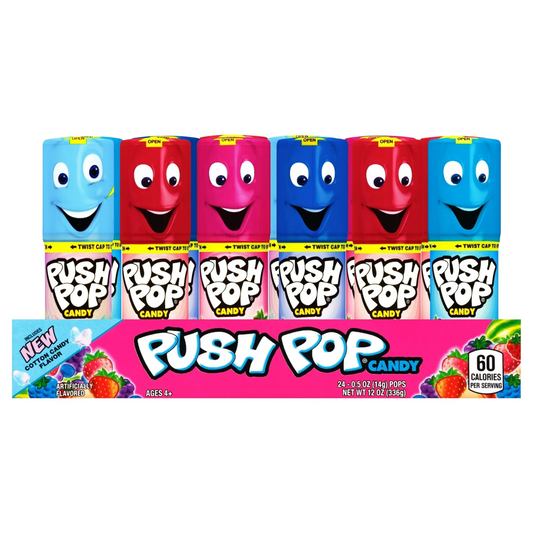 Push Pop Assorted Flavors, 24 Count
