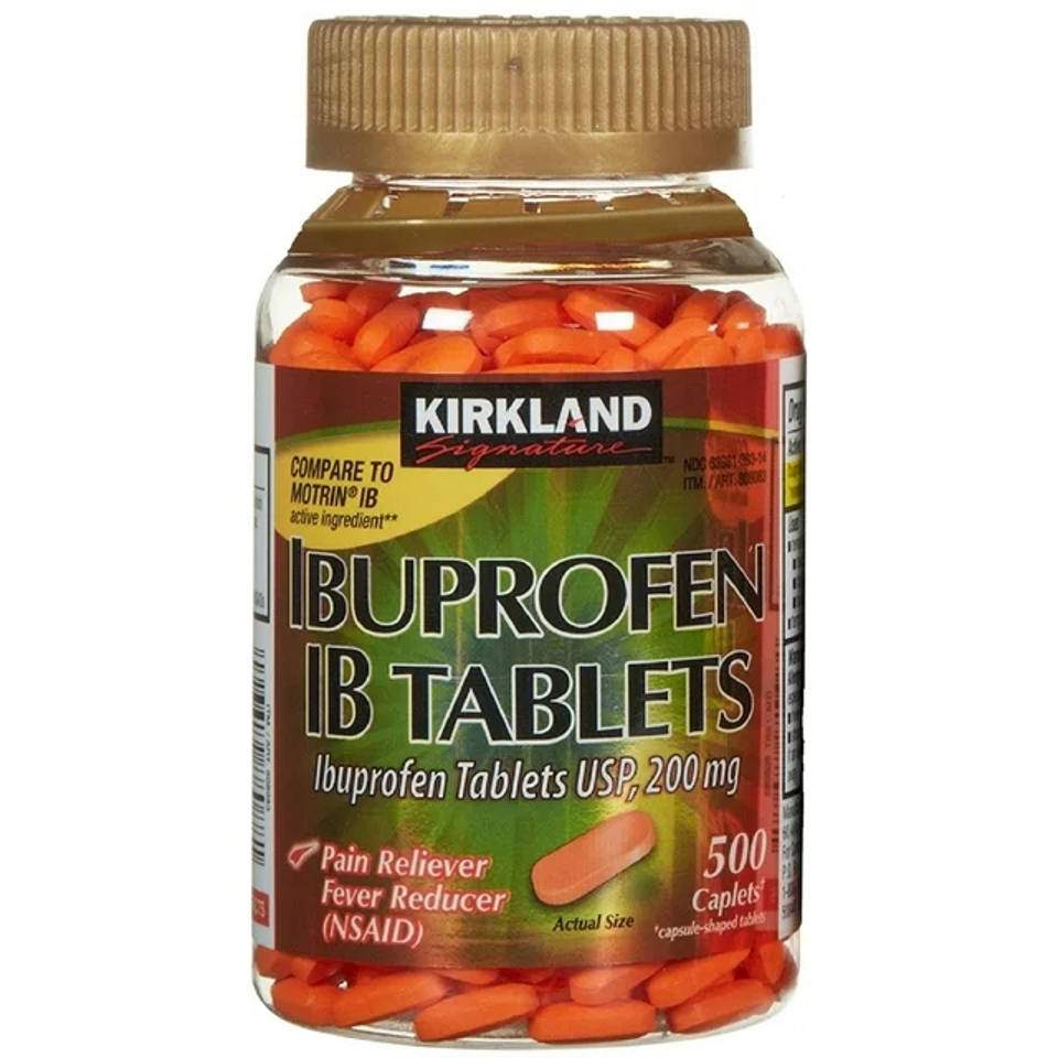 Kirkland Ibuprofen IB 200mg, 500 caplets