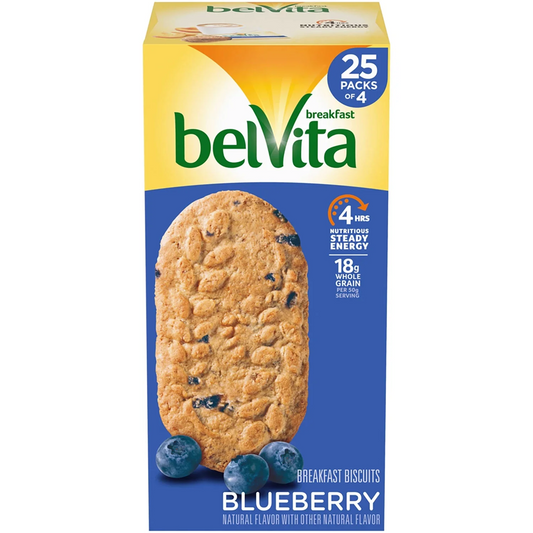 BelVita Blueberry Breakfast Biscuits, 25 ct.