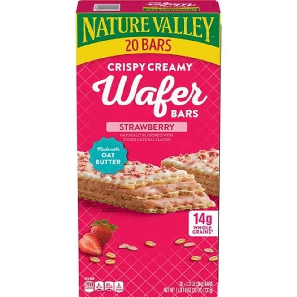 Nature Valley Strawberry Wafers, 20 bars