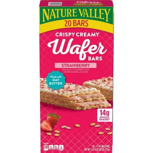 Nature Valley Strawberry Wafers, 20 bars