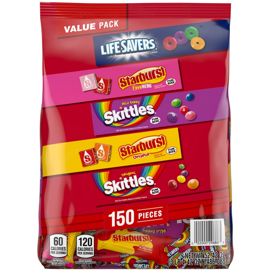 Skittles, Starburst, Life Savers Bulk Candy Variety, 150 ct.
