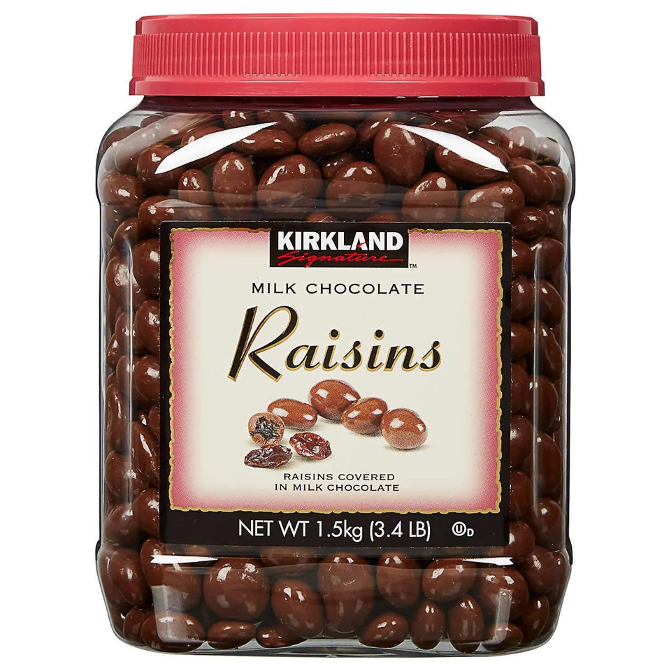 Kirkland Milk Chocolate Covered Raisins, 3.4lb