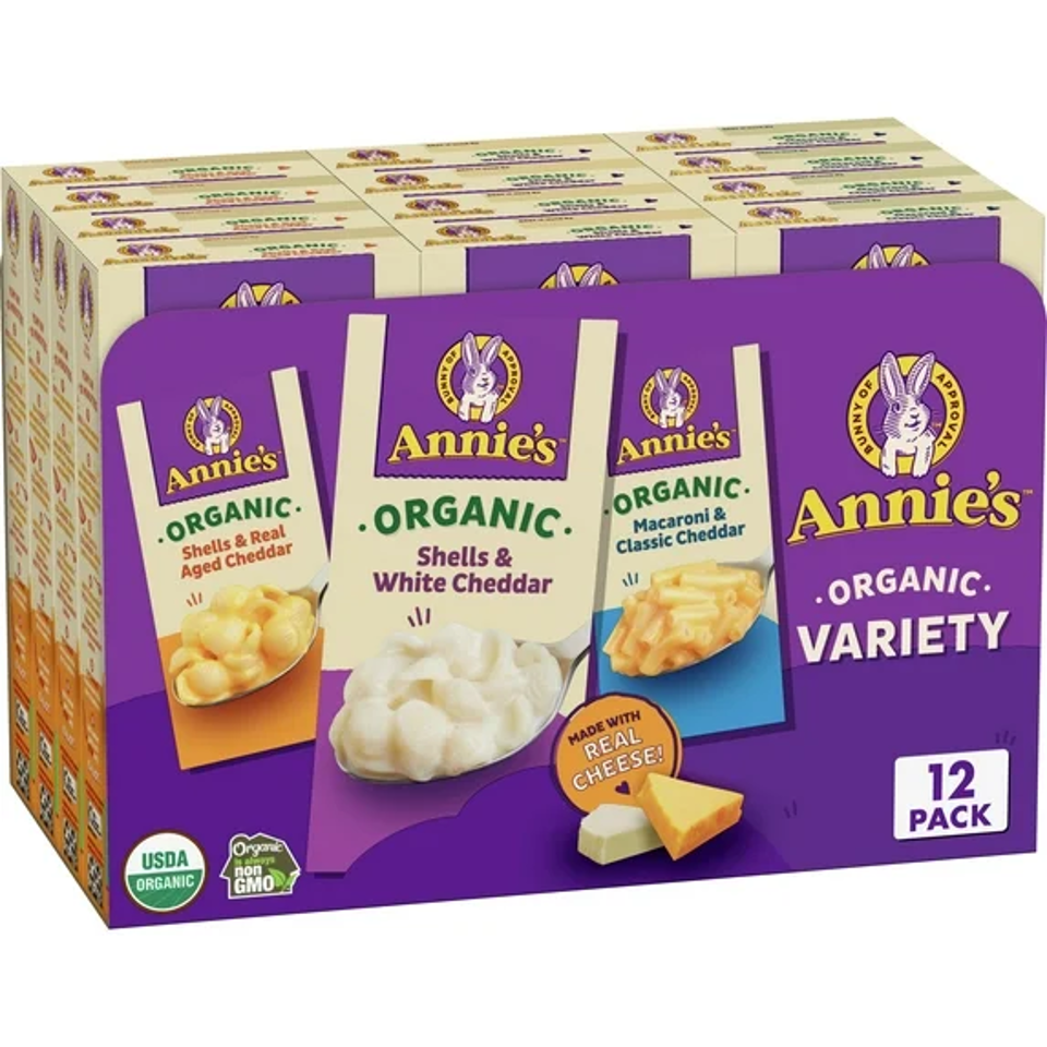Annie's Organic Mac and Cheese Variety Pack, 12 ct.
