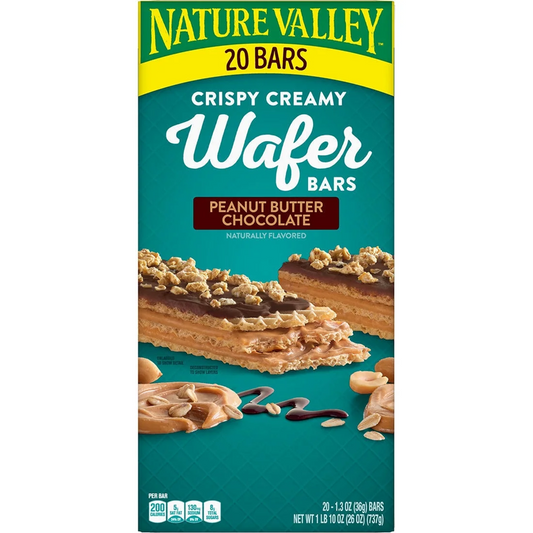 Nature Valley Peanut Butter Crispy Creamy Wafer Bars, 20 ct.