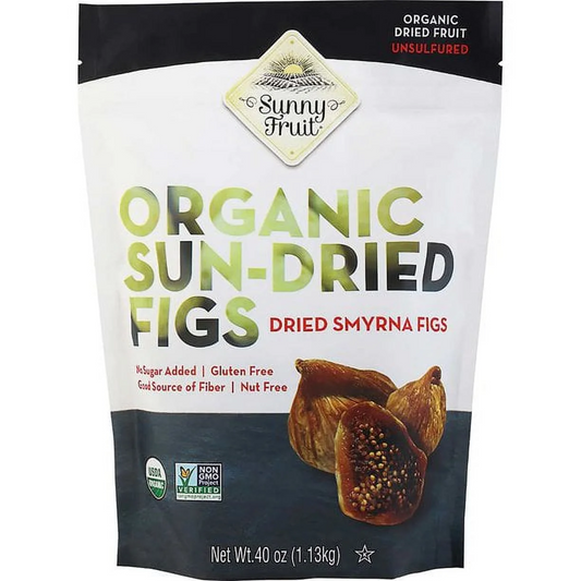 Sunny Fruit Organic Sun-Dried Figs, 40oz