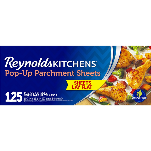 Reynolds Kitchens Pop-Up Parchment Sheets, 125 ct.