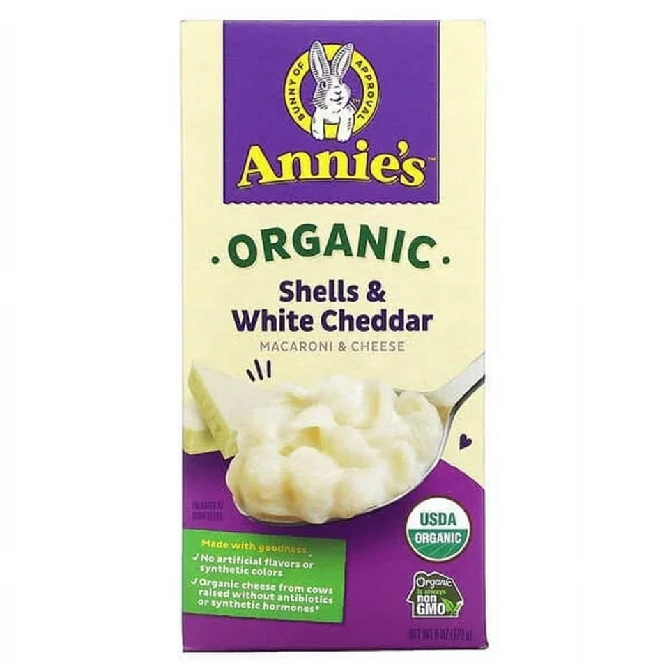 Annie's Organic Mac and Cheese Shells & White Cheddar, 6 oz.