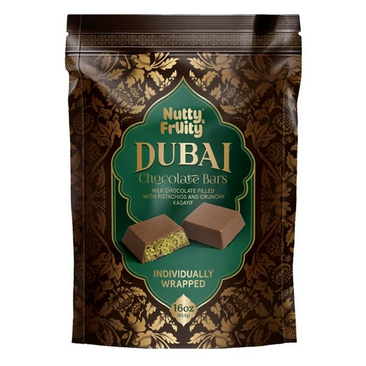 Nutty Fruity Dubai Chocolate Bars, 16oz